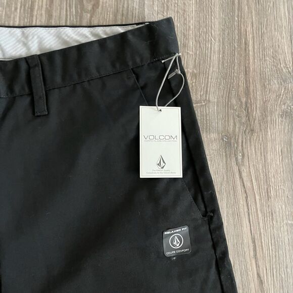 Volcom Mens 36 Frickin Chino Pants Relaxed Fit Corpo Class Black NWT - Picture 4 of 6